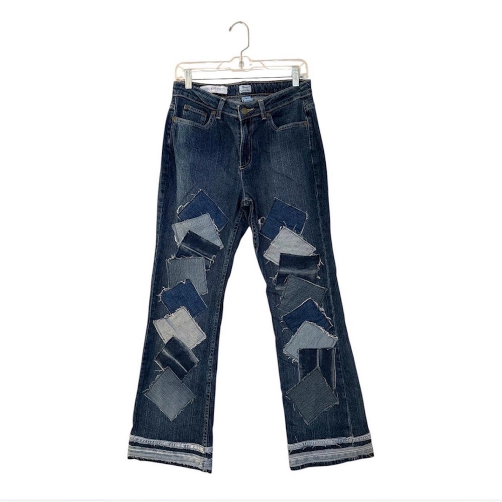 Patchwork Blue Jeans - image 1